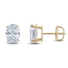 Thumbnail Image 1 of Oval-Cut Lab-Grown Diamond Solitaire Stud Earrings 5 ct tw 14K Yellow Gold (F/SI2)