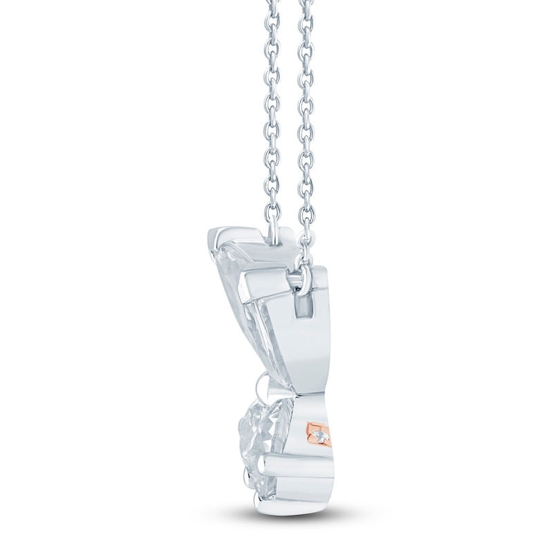 Main Image 2 of Pnina Tornai Pear-Shaped & Marquise Lab-Grown Diamond Butterfly Necklace 2 ct tw 14K White Gold 18"