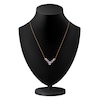 Thumbnail Image 3 of Kallati Oval-Cut & Pear-Shaped Natural Pink Sapphire & Diamond Necklace 3/8 ct tw 14K Yellow Gold 18"