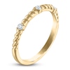 Thumbnail Image 2 of Diamond Station Anniversary Ring 1/10 ct tw 14K Yellow Gold
