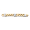 Thumbnail Image 3 of Diamond Station Anniversary Ring 1/10 ct tw 14K Yellow Gold