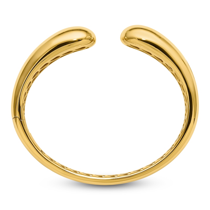 Main Image 2 of Blue Nile X Jared Teardrop Open Bangle Bracelet 14K Yellow Gold