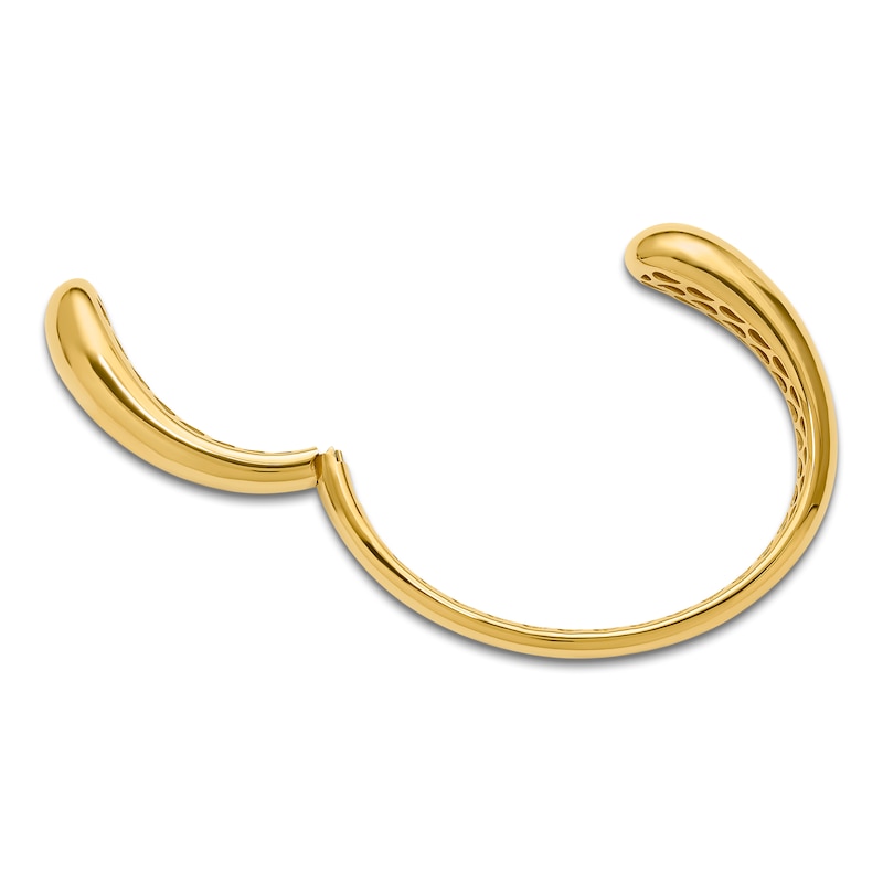 Main Image 3 of Blue Nile X Jared Teardrop Open Bangle Bracelet 14K Yellow Gold