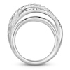 Thumbnail Image 2 of Blue Nile X Jared Diamond Multi-Row Crossover ring 1 ct tw 14K White Gold