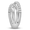 Thumbnail Image 3 of Blue Nile X Jared Diamond Multi-Row Crossover ring 1 ct tw 14K White Gold