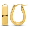 Thumbnail Image 1 of Blue Nile X Jared Teardrop Hoop Earrings 14K Yellow Gold