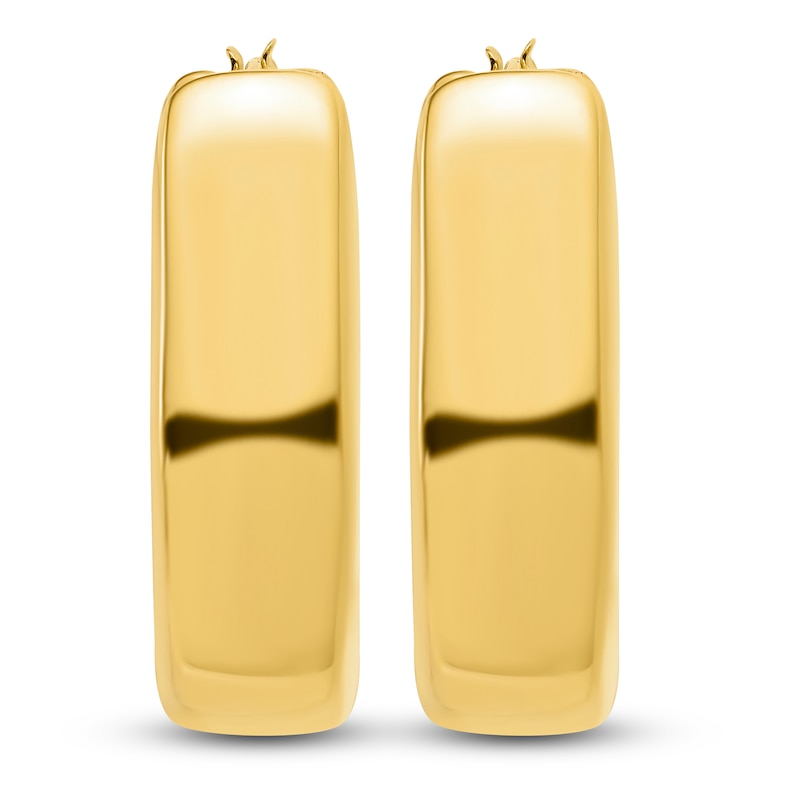 Main Image 2 of Blue Nile X Jared Teardrop Hoop Earrings 14K Yellow Gold