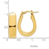 Thumbnail Image 5 of Blue Nile X Jared Teardrop Hoop Earrings 14K Yellow Gold