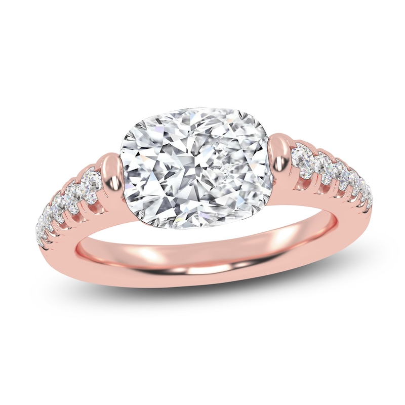 Main Image 1 of Elongated Cushion-Cut Created By Jared Studio Lab-Grown Diamond Engagement Ring 2-1/3 ct tw 14K Rose Gold