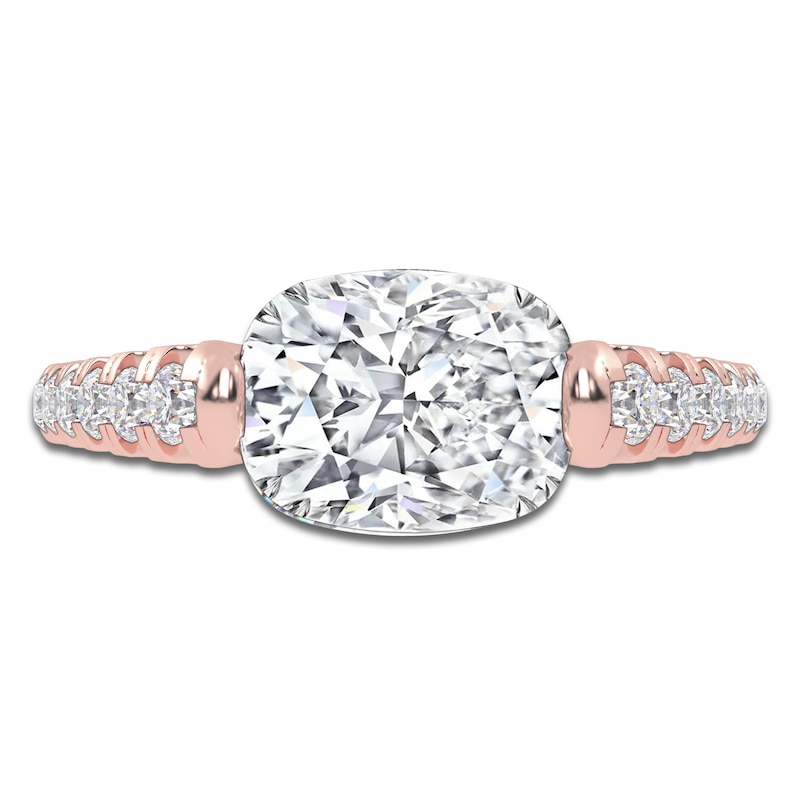 Main Image 3 of Elongated Cushion-Cut Created By Jared Studio Lab-Grown Diamond Engagement Ring 2-1/3 ct tw 14K Rose Gold