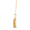 Thumbnail Image 2 of Le Vian Silhouette Elongated Pear-Shaped Natural Citrine Necklace 1/15 ct tw 14K Honey Gold 19"