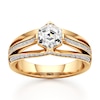 Thumbnail Image 1 of J'Lure Lab-Grown Diamond Hexagon Step-Cut Engagement Ring 1-3/8 ct tw 18K Yellow Gold