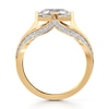 Thumbnail Image 2 of J'Lure Lab-Grown Diamond Hexagon Portrait-Cut Engagement Ring 2-3/8 ct tw 18K Yellow Gold