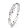 Thumbnail Image 4 of J'Lure Lab-Grown Diamond Scalloped Wedding Band 1/6 ct tw 18K White Gold