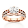 Thumbnail Image 1 of J'Lure Lab-Grown Diamond Radiant Brilliant-Cut Engagement Ring 2-3/8 ct tw 18K Rose Gold