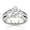 Thumbnail Image 1 of J'Lure Lab-Grown Diamond Trillion Curved Brilliant-Cut Engagement Ring 3-3/8 ct tw 18K White Gold