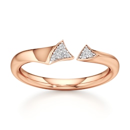 J'Lure Lab-Grown Diamond Wedding Band 1/20 ct tw 18K Rose Gold