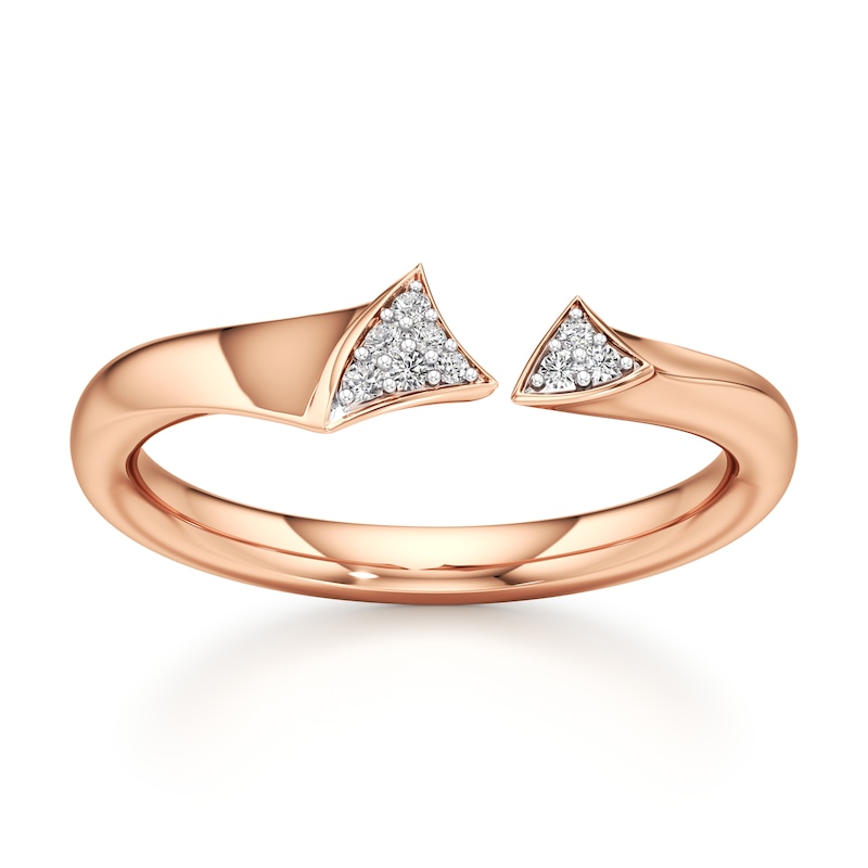 Main Image 1 of J'Lure Lab-Grown Diamond Wedding Band 1/20 ct tw 18K Rose Gold