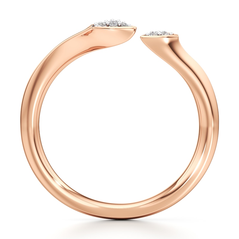 Main Image 2 of J'Lure Lab-Grown Diamond Wedding Band 1/20 ct tw 18K Rose Gold