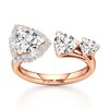 Thumbnail Image 1 of J'Lure Trillion Curved Brilliant-Cut Lab-Grown Diamond Engagement Ring 2-1/5 ct tw 18K Rose Gold