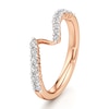 Thumbnail Image 4 of J'Lure Lab-Grown Diamond Contour Wedding Band 3/8 ct tw 18K Rose Gold