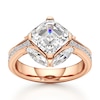 Thumbnail Image 1 of J'Lure Square-Emerald Step-Cut Lab-Grown Diamond Engagement Ring 4-1/2 ct tw 18K Rose Gold
