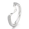 Thumbnail Image 4 of J'Lure Lab-Grown Diamond Contour Wedding Band 1/8 ct tw 18K White Gold