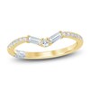 Thumbnail Image 1 of Pnina Tornai Baguette & Round-Cut Diamond Contour Anniversary Ring 1/3 ct tw 14K Yellow Gold