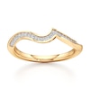 Thumbnail Image 1 of J'Lure Lab-Grown Diamond Contour Wedding Band 1/8 ct tw 18K Yellow Gold