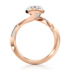 Thumbnail Image 2 of J'Lure Octagon Brilliant-Cut Lab-Grown Diamond Bypass Engagement Ring 2-1/6 ct tw 18K Rose Gold