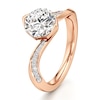 Thumbnail Image 4 of J'Lure Octagon Brilliant-Cut Lab-Grown Diamond Bypass Engagement Ring 2-1/6 ct tw 18K Rose Gold