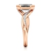 Thumbnail Image 3 of J'Lure Imperial-Emerald Step-Cut Lab-Grown Diamond Bypass Engagement Ring 3-1/4 ct tw 18K Rose Gold