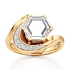 Thumbnail Image 1 of J'Lure Hexagon Portrait-Cut Lab-Grown Diamond Engagement Ring 2 ct tw 18K Yellow Gold