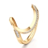 Thumbnail Image 4 of J'Lure Lab-Grown Diamond Contour Wedding Band 1/6 ct tw 18K Yellow Gold