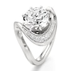 Thumbnail Image 4 of J'Lure Octagon Brilliant-Cut Lab-Grown Diamond Engagement Ring 3 ct tw 18K White Gold