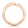 Thumbnail Image 2 of J'Lure Baguette-Cut Lab-Grown Diamond Contour Wedding Band 1/3 ct tw 18K Rose Gold