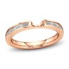 Thumbnail Image 1 of J'Lure Baguette-Cut Lab-Grown Diamond Contour Wedding Band 3/8 ct tw 18K Rose Gold
