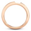 Thumbnail Image 2 of J'Lure Baguette-Cut Lab-Grown Diamond Contour Wedding Band 3/8 ct tw 18K Rose Gold