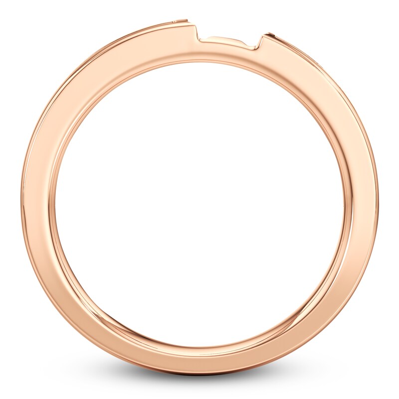 Main Image 2 of J'Lure Baguette-Cut Lab-Grown Diamond Contour Wedding Band 3/8 ct tw 18K Rose Gold