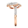 Thumbnail Image 3 of J'Lure Pear Step-Cut Two-Stone Lab-Created Diamond Engagement Ring 4-5/8 ct tw 18K Rose Gold