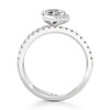 Thumbnail Image 2 of J'Lure Hexagon Step-Cut Lab-Grown Diamond Spiral Engagement Ring 1-3/8 ct tw 18K White Gold