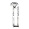 Thumbnail Image 3 of J'Lure Hexagon Step-Cut Lab-Grown Diamond Spiral Engagement Ring 1-3/8 ct tw 18K White Gold