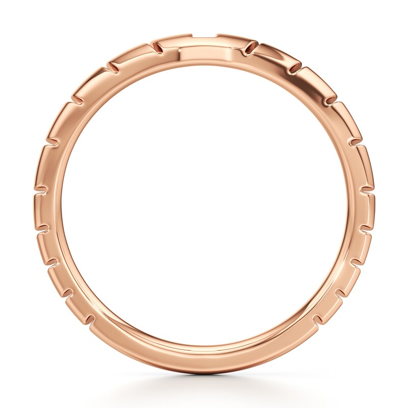 Main Image 2 of J'Lure Contour Wedding Band 18K Rose Gold