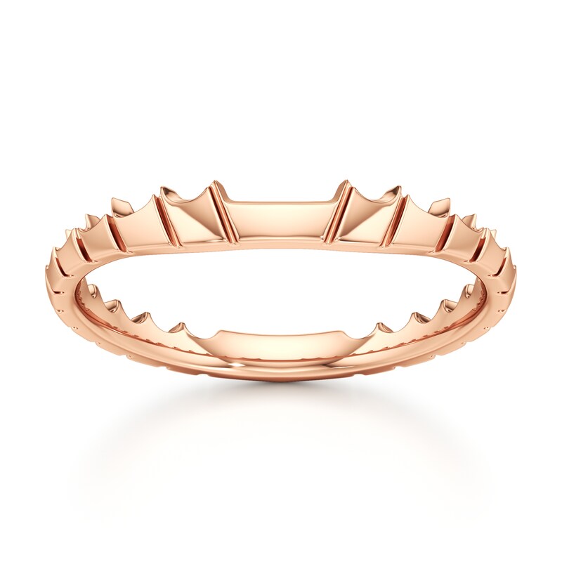 Main Image 1 of J'Lure Contour Wedding Band 18K Rose Gold