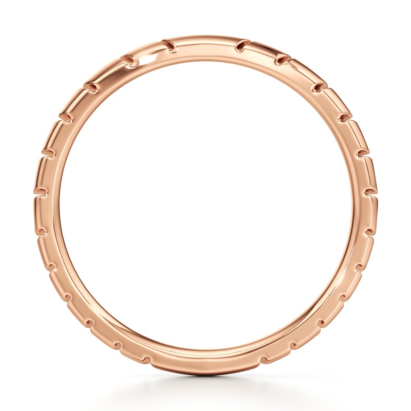 Main Image 2 of J'Lure Contour Wedding Band 18K Rose Gold