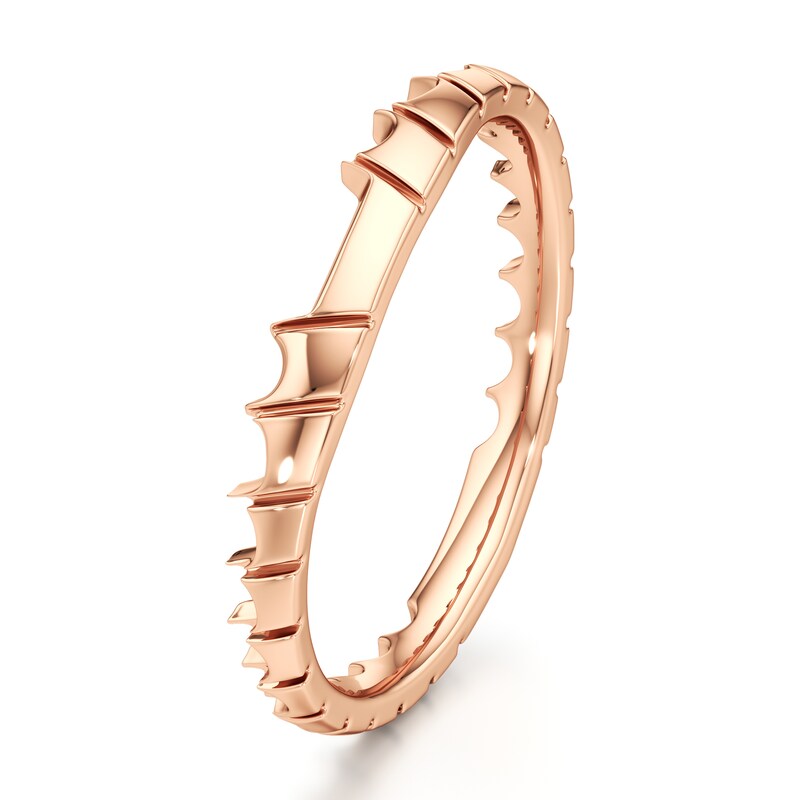 Main Image 4 of J'Lure Contour Wedding Band 18K Rose Gold