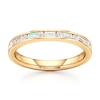 Thumbnail Image 1 of J'Lure Baguette & Round-Cut Lab-Created Diamond Wedding Band 3/8 ct tw 18K Yellow Gold