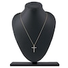 Thumbnail Image 5 of Lab-Grown Diamond Cross Necklace 1/2 ct tw 14K Yellow Gold 18"