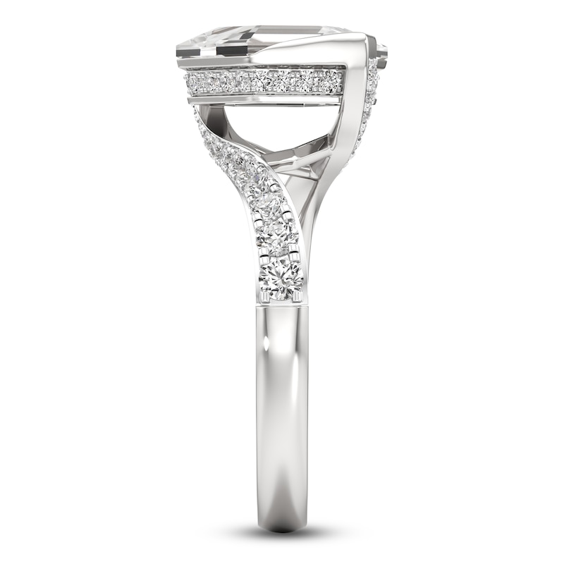 Main Image 3 of J'Lure Hexagon Portrait-Cut Lab-Grown Diamond Engagement Ring 3-1/2 ct tw 18K White Gold