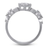 Thumbnail Image 2 of J'Lure Hexagon Portrait-Cut Lab-Grown Diamond Three-Stone Ring 1-1/5 ct tw 14K White Gold